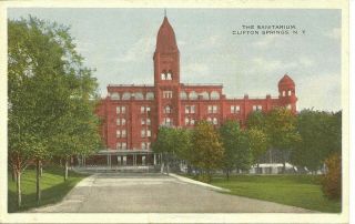 Clifton Springs Ny Sanitarium Ontario Postcard County Y1213