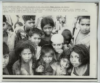 Horst Faas Vintage 1966 Children In India Press Photo