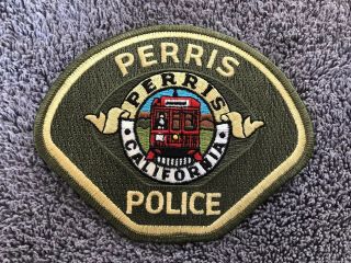 City Of Perris Police Patch - Ca - California - Riverside County Sheriff