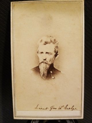 Autographed Rare Lieutenant Gen.  Civil War Cdv.