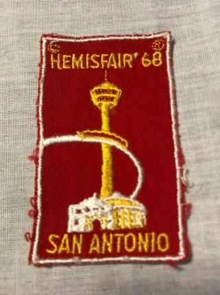 Hemisfair 68 San Antonio Worlds Fair Towers Of Americas Souvenir Patch