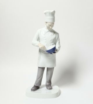 Porcelain Figurine Baker.  Denmark,  Bing & Grondahl 2429.