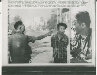 Vintage 1968 Wire Photo Eddie Adams Prize Photo Viet Cong Executed Vietnam War