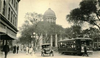 Street Scene In Washington Dc Tram To Brambleton & Ca 1910 