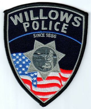 Willows California Ca Police Patch