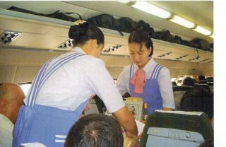 Air Koryo Airline Issue Postcard Il62 Interior