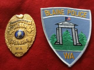 Blaine Washington Police Lieutenant Badge 3
