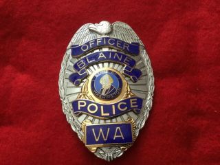 Blaine Washington Police Badge