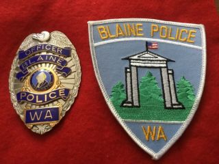 Blaine Washington Police Badge 4