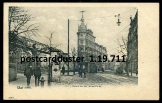 711 - Germany Barmen 1900s Street View.  Adlerbruecke.  Strassenbahn.  Tram
