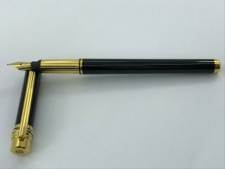 Cartier Trinity Must De Fountain Pen M Gold Nib 18k 750 In Exellent