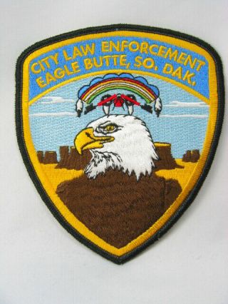 726 South Dakota Eagle Butte City Law Enforcement Patch - Dewey & Ziebach Co