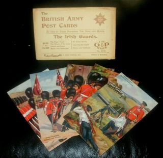 Ww1 Gale & Polden Irish Guards Near Set Of Postcards,  Envelope Alphabet A35