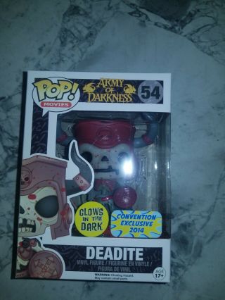 Army Of Darkness 54 Glow In The Dark Deadite Funko Pop Convention Exclusive