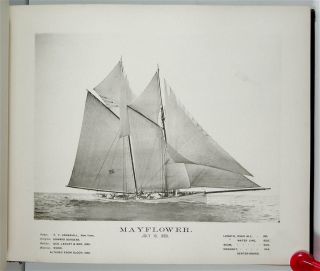 1889 American Yacht / Yachting Volume Of Photos By Stebbins " Yacht Portraits "