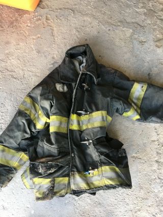 Morning Pride Gear Bunker Jacket Turnout Coat Fdny From Rescue 2 Size 48x35