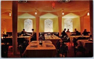 Chicago Il Postcard Sayat Nova Armenian Restaurant - Interior View C1960s