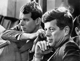 John And Robert Kennedy At Committee Hearing 1959 8x10 Silver Halide Photo Print