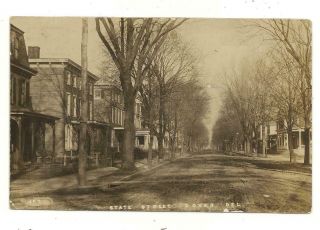 State Street Dover Delaware Rppc Circa 1910