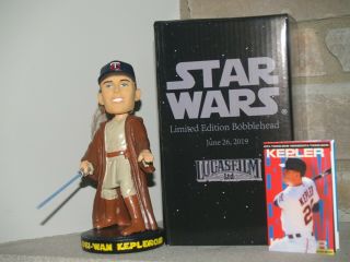 2019 Sga Minnesota Twins Star Wars Obi - Wan Kepleroni Kepler Bobblehead June 26