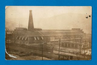 Martins Ferry,  Oh,  Ohio,  Rppc Davies Glass & Mfg,  Co,  Factory View,  Dated 1929