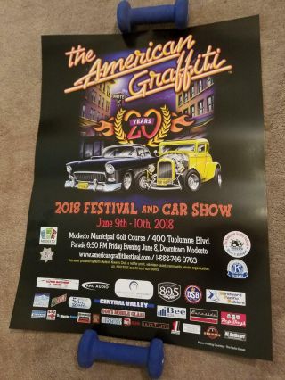 American Graffiti Car Show & Festival Poster Modesto,  California 2018