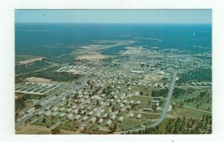 La Fort Polk Louisiana Vintage Post Card Aerial View 4th Training Brigade Area