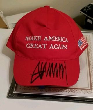Make America Great Again Hat Donald Trump Autographed