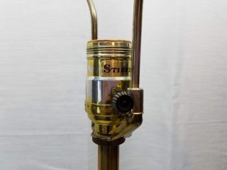 Vintage Stiffel Brass Hollywood Regency Trophy Urn Accent Table Lamp Light 1950s 3