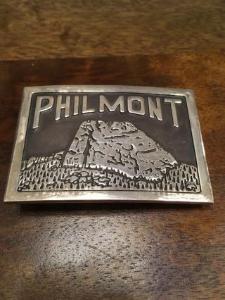 Philmont Scout Ranch Sterling Silver Tooth Of Time Belt Buckle Bsa Boy Scouts