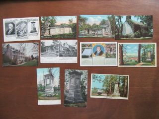11 Post Cards Daniel Boone Kentucky Missouri