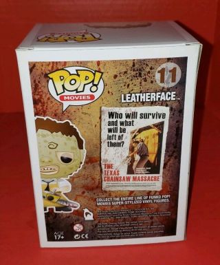 Funko Pop Movies The Texas Chainsaw Massacre Leatherface 11 Bloody Chase Piece 3