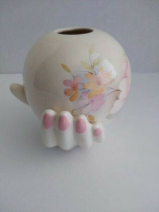 Vintage Dyer Usa Ceramic Studio Art Pottery Hand Shape Holding Vase