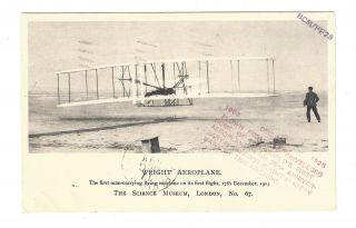 1928 Air Mail Special Anniv Kitty Hawk Wright Brothers Airplane Flight Postcard