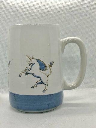 Vintage Hand Crafted Otagiri Unicorn With Blue Mane Coffee Mug