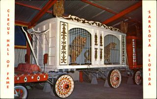 Lion Wagon Circus Hall Of Fame Sarasota Florida Fl 1970s