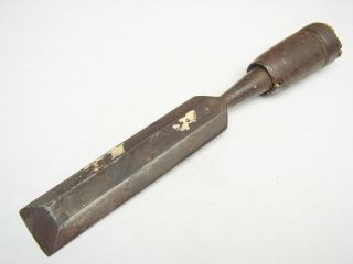 Antique Vintage Beveled Edge 1 " Chisel Tool - 7 3/4 " Overall Length