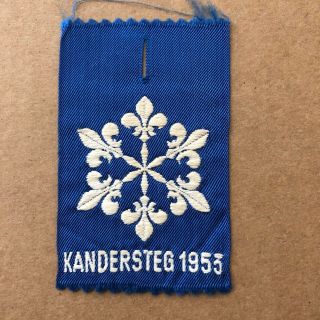 1953 World Scout Moot Kandersteg Switzerland,  Participant Badge