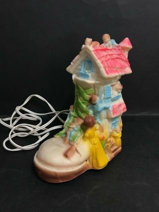 Vintage Lamp - The Old Lady Who Lived In A Shoe,  Night Light From 1960 
