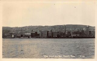 Real Photo Postcard View From Harbor In Duluth,  Minnesota 122807