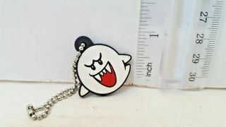 Officially Licensed Nintendo Mario Bros Ghost Rubber Keyring Keychain