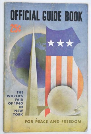 First Edition 1940 York Worlds Fair Official Guide Book L1 - W