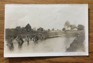 Port Murry Murray,  Nj Jersey 1918 Rppc Postcard View Of Morris Canal,  Boat
