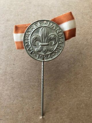 1924 WORLD SCOUT JAMBOREE DANMARK SOUVENIR SILVER STICK PIN 2