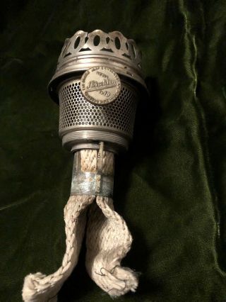 Vintage Aladdin Lamp Model 10 Burner Complete Chicago Nickel Plated.