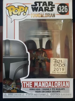 2019 Disney D23 Expo Exclusive The Mandalorian Funko Pop & Limited Release Pin 2