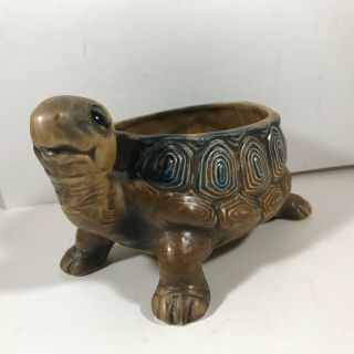 Vintage Lefton China Ceramic Tortoise Turtle Planter