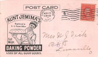 F37/ Black Americana Postcard Aunt Jemima 