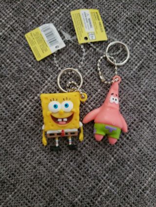 Spongebob Squarepants & Patrick Star Keychains