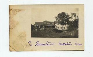The Homestead,  Millstone Ct,  Waterford Area Real Photo Postcard Circa 1905